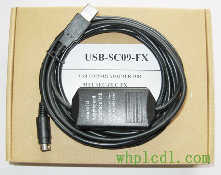 三菱PLC编程电缆SC-09,USB-SC09